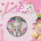 Party Dieren Safari Wild Een Jongen Verjaardagsfee Papieren Bordje (Feest)