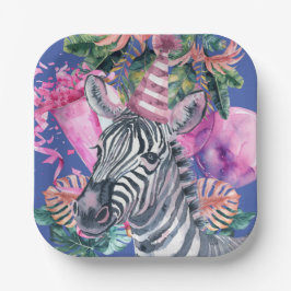 Party Dieren Safari Wild Een Jongen Verjaardagsfee Papieren Bordje