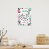 Party Dieren Welkomstbord Poster (Keuken)
