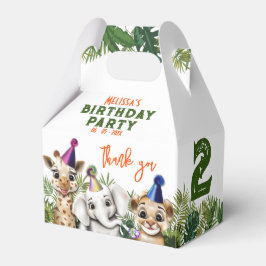 Party Dierensafari Verjaardag Favoriet Dozen Bedankdoosjes
