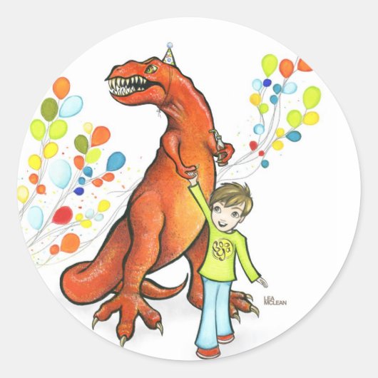 Party Dino Stickers (Voorkant)