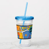 Party Dinosaur Acryl Drinkbeker (Achterkant)