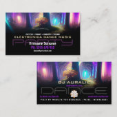 Party DJ Dance Magical Forest Lights Visitekaartje (Voorkant / Achterkant)