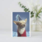 Party Dog Birthday Invitation Kaart (Staand voorkant)