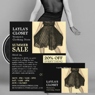 Party Dress, Women's Clothing Store Adverteren Flyer