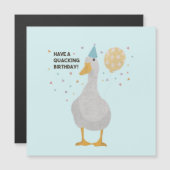 Party Duck Pun: Heb een 'Quacking Birthday' (Voorkant / Achterkant)