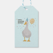 Party Duck Pun: Heb een 'Quacking Birthday' Cadeaulabel (Voorkant)