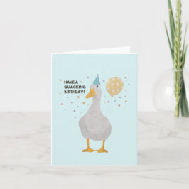 Party Duck Pun: Heb een 'Quacking Birthday' Kaart