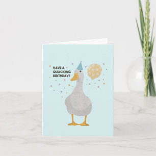 Party Duck Pun: Heb een 'Quacking Birthday' Kaart