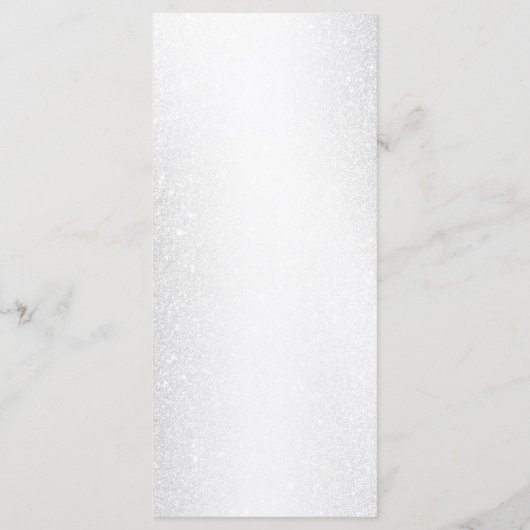 Party Dusty Blue Waterverf Flowers Silver Shiny Menu (Achterkant)