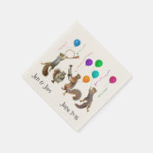 Party Eekhoorns Papieren servetten (Hoek)