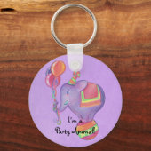 Party Elephant Sleutelhanger (Voorkant)