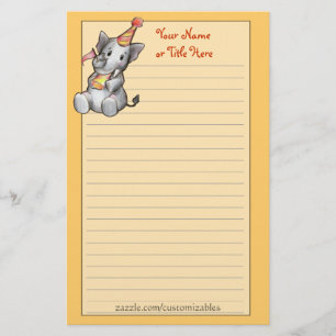 Party Elephant Stationery Briefpapier