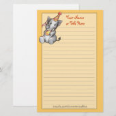 Party Elephant Stationery Briefpapier (Voorkant / Achterkant)