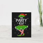 Party Elf Christmas Family Girls Women Elf Squad X Kaart (Voorkant)
