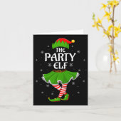 Party Elf Christmas Family Girls Women Elf Squad X Kaart (Gele Bloem)