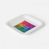 Party Event Eenvoudige Sjabloon Creëer Uw Eigen Papieren Bordje (Gebogen)