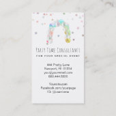 *~* Party Event Planner Rainbow-ballonnen  Visitekaartje (Achterkant)
