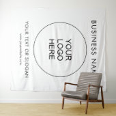 Party Event Seminar Bedrijf Logo Verticale Achterg Wandkleed (In Situ (horizontaal))