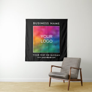 Party Event Seminar Business Company Logo Black Wandkleed