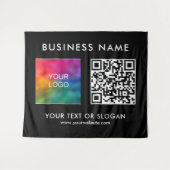 Party Event Seminar Logo QR Code Grote Achtergrond Wandkleed (Voorkant (horizontaal))