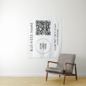 Party Event Seminar Logo Tekst QR Code Achtergrond Wandkleed (In situ)