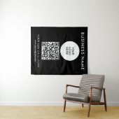 Party Event Seminar Tekst Medium QR Code Logo Wandkleed (In Situ (horizontaal))