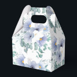 Party Favor Box- Blauwe Bloemen Favor Doos Bedankdoosjes<br><div class="desc">Feestgunstdoos in een prachtig blauw en wit bloemendrukontwerp.</div>