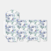 Party Favor Box-Blue Flowers Favor Box Bedankdoosjes (Uitgevouwen)