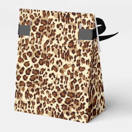 Party Favor Box-Leopard Print Bedankdoosjes (Achterkant)