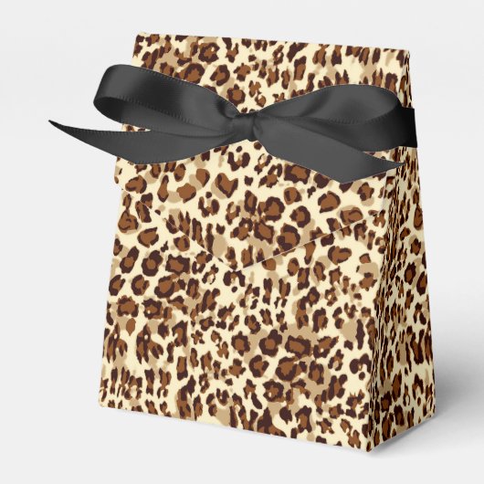 Party Favor Box-Leopard Print Bedankdoosjes (Voorkant Zijde)