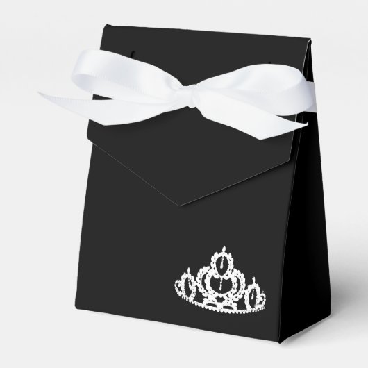Party Favor Box Pageant Tiara Bedankdoosjes (Voorkant Zijde)
