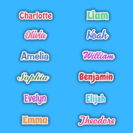 Party Favoriet Naam Waterdicht Sticker