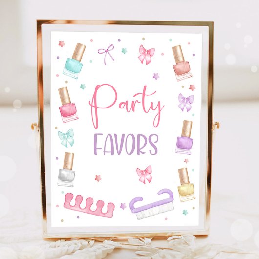 Party Favors Mani-Pedi Party Manicure Pedicure Poster