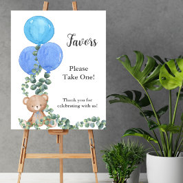 Party Favors Oh Boy Beer Balloon Eucalyptus Poster
