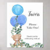 Party Favors Oh Boy Beer Balloon Eucalyptus Poster (Voorkant)