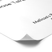 Party Favors Teken Modern Minimalistisch Eenvoudig Poster (Hoek)