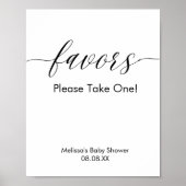 Party Favors Teken Modern Minimalistisch Eenvoudig Poster (Voorkant)