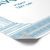 Party Favors teken voor Griekse toga party decor Poster (Hoek)