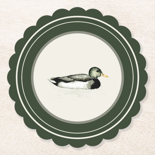 Party Favors Vintage Duck Coaster Kartonnen Onderzetters (Voorkant)