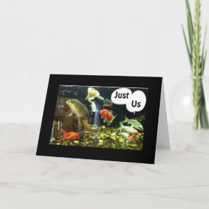 PARTY FISH GEZEGDE HAPPY BIRTHDAY UIT DE TANK KAART