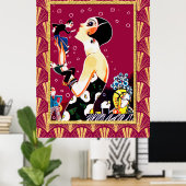 Party Flapper Poster (Thuiskantoor)