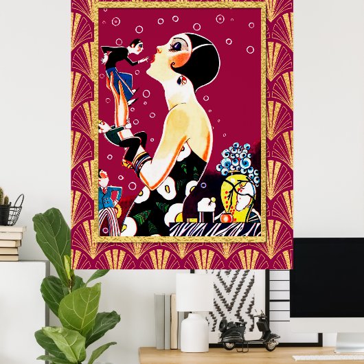 Party Flapper Poster (Thuiskantoor)