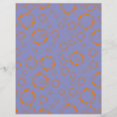 Party Flyer Oranje Paars kleurrijk patroon (Achterkant)