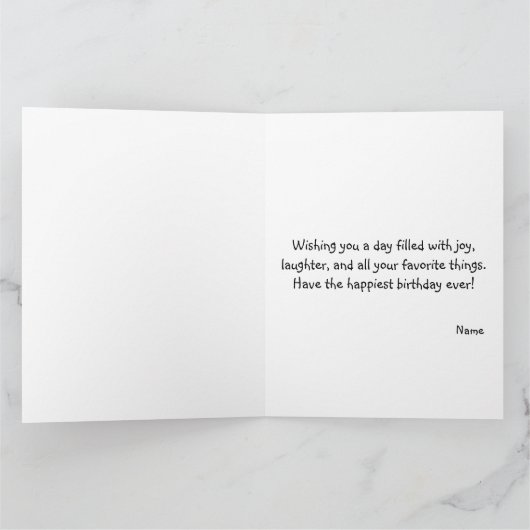 Party Fox met ballonnen aangepaste tekst Kaart (Binnen)