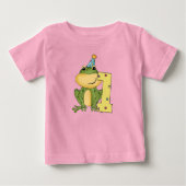 Party Frog 1e verjaardag T-shirts en geschenken (Voorkant)