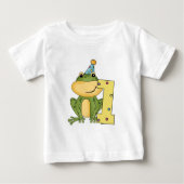 Party Frog 1e verjaardag T-shirts en geschenken (Voorkant)