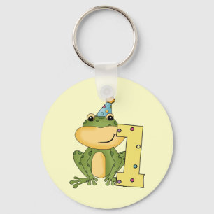 Party Frog 1e verjaardag T-shirts en geschenken Sleutelhanger
