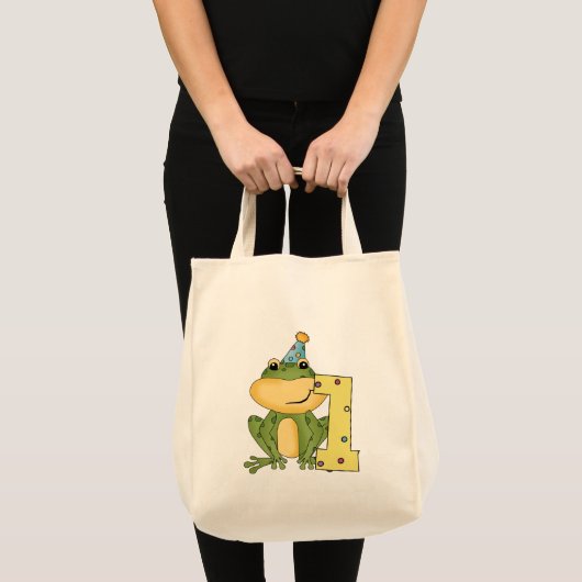 Party Frog 1e verjaardag T-shirts en geschenken Tote Bag (Voorkant (product))