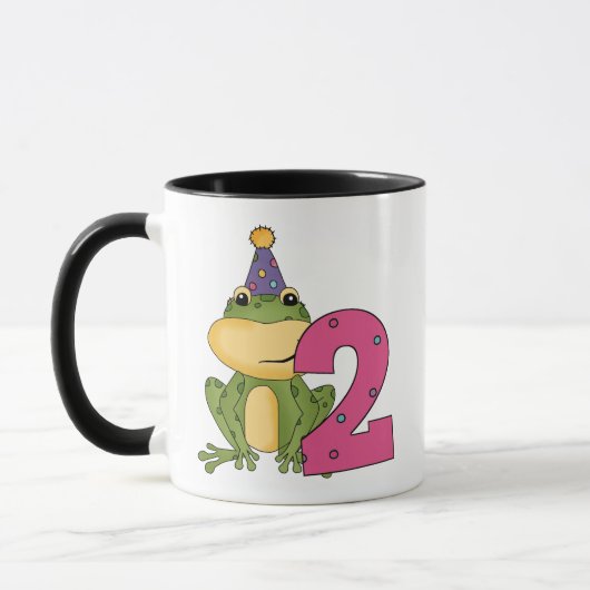 Party Frog 2e verjaardag T-shirts en geschenken Mok (Links)